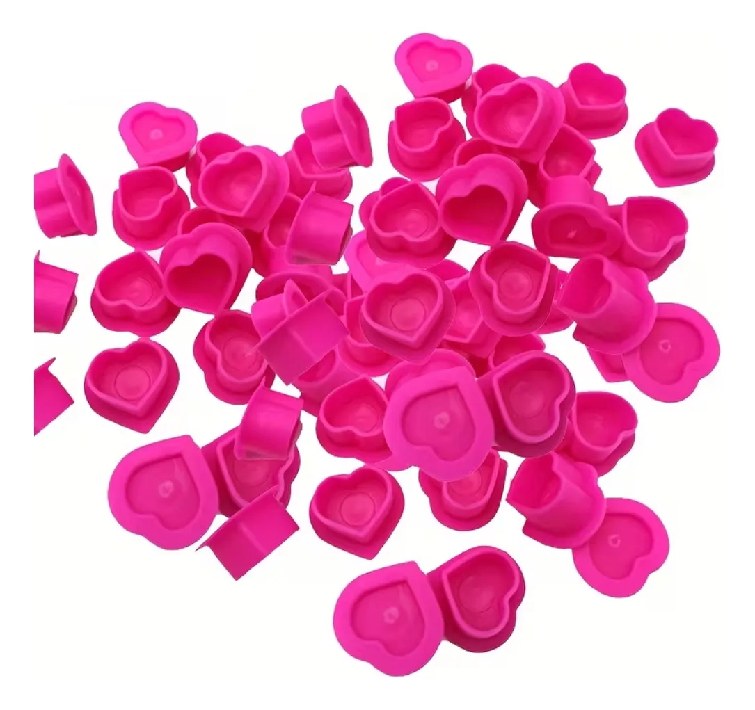 200pcs Tattoo Ink Cup Heart-Sh - Calligraphy Ink Bottle 评论和价格