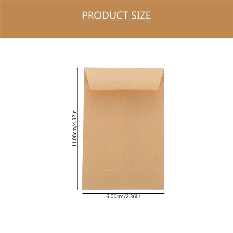 100Pcs Small Kraft Seed Envelo - Letter Envelope Kraft 评论和价格