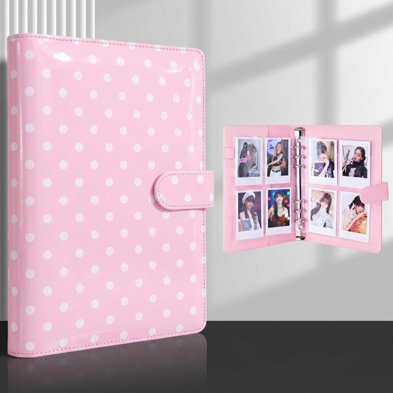 A5 Polka Dot 6 Ring Card Colle - Notebook Dotted A5 评论和价格