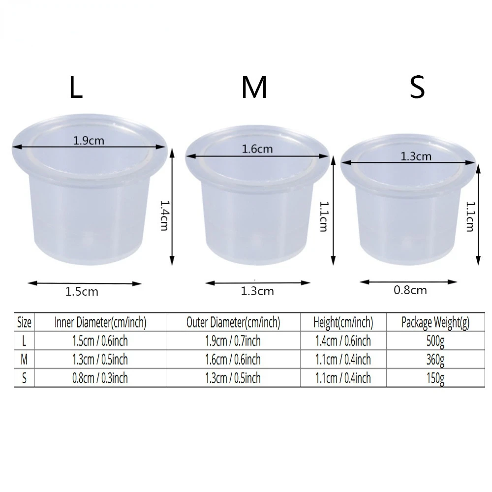 100Pcs Tattoo Plastic Tattoo I - Calligraphy Ink Bottle 评论和价格