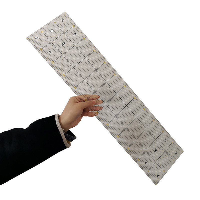 1 Pcs 60x15x0.3cm Acrylic Patc - Ruler Set Transparent 评论和价格