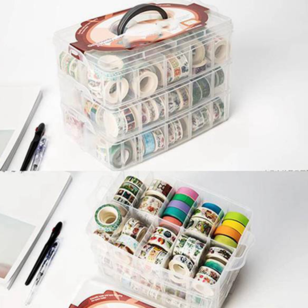Clear 3 Layers 30 Grids Washi  - Washi Tape Set 评论和价格