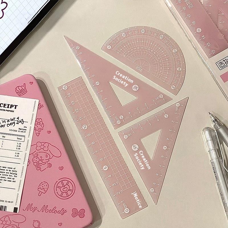 4PCS/Set Transparent Measuring - Ruler Set Transparent 评论和价格