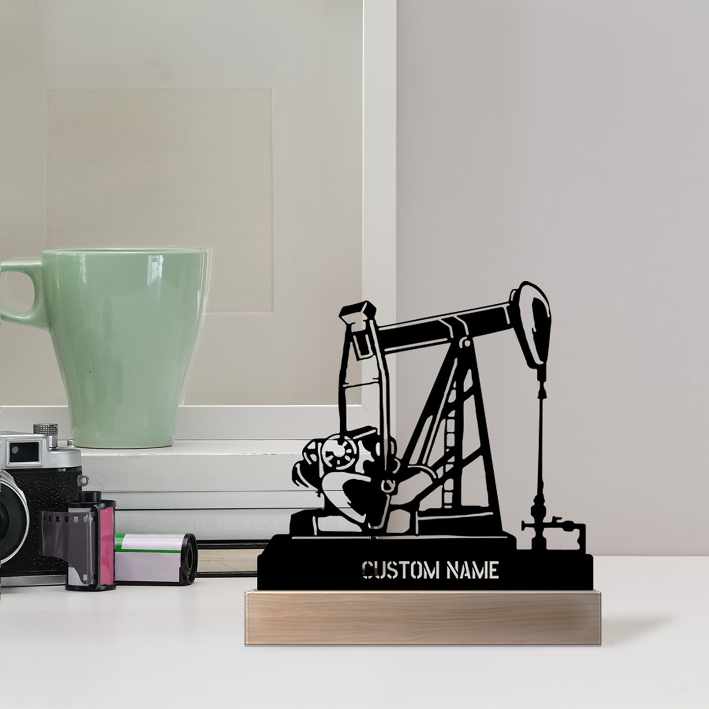 Personalized Oil Rig Desk Name - Desk Name Plate 评论和价格