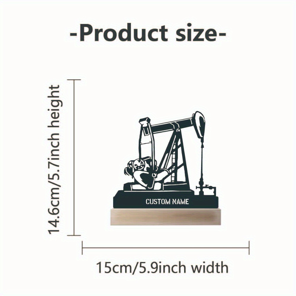 Personalized Oil Rig Desk Name - Desk Name Plate 评论和价格