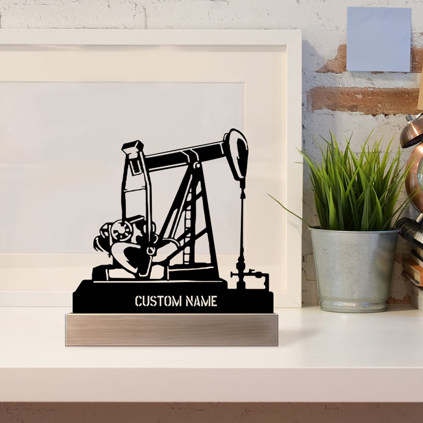 Personalized Oil Rig Desk Name - Desk Name Plate 评论和价格