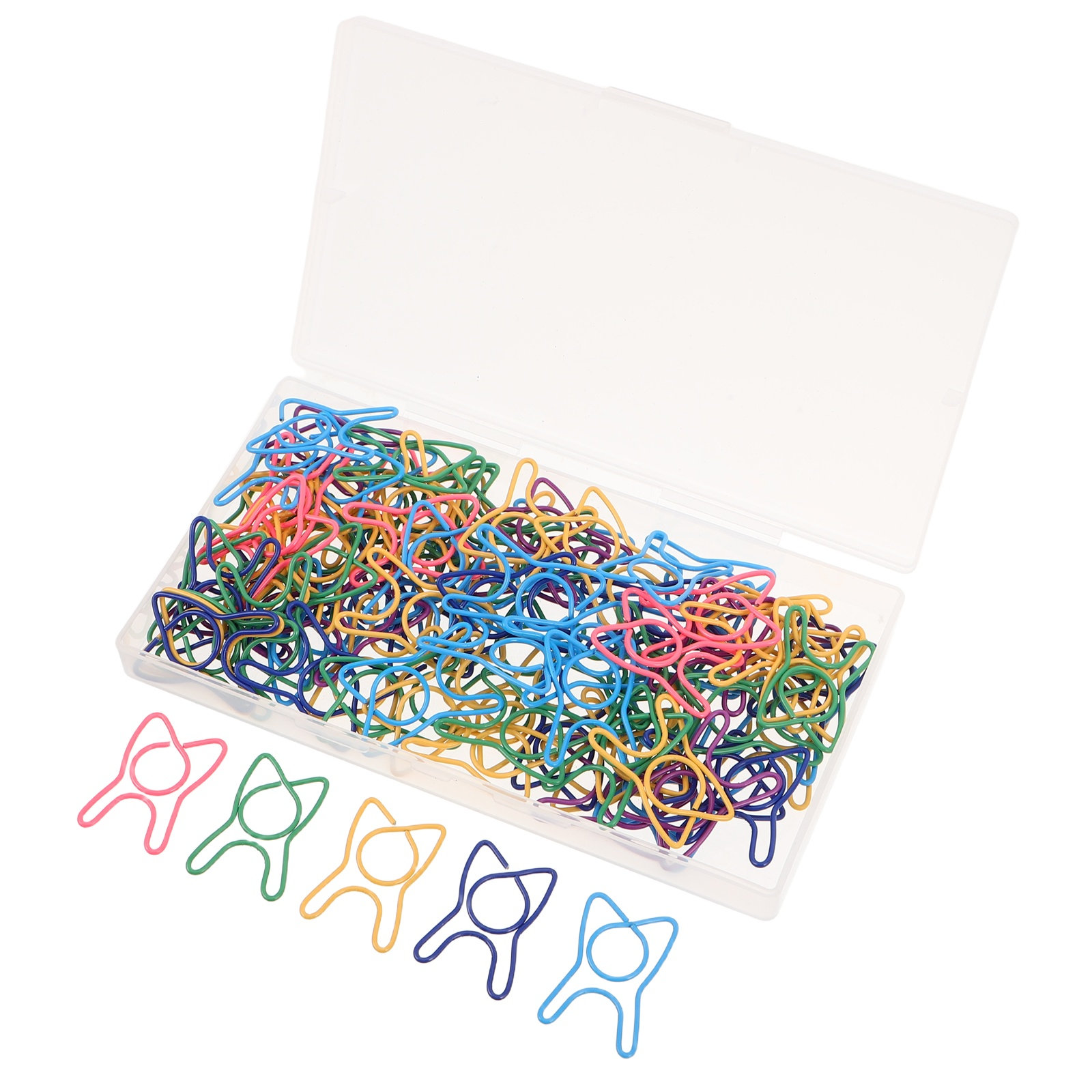 100Pcs Colorful Tooth Shaped P - Binder Clip Assorted 评论和价格