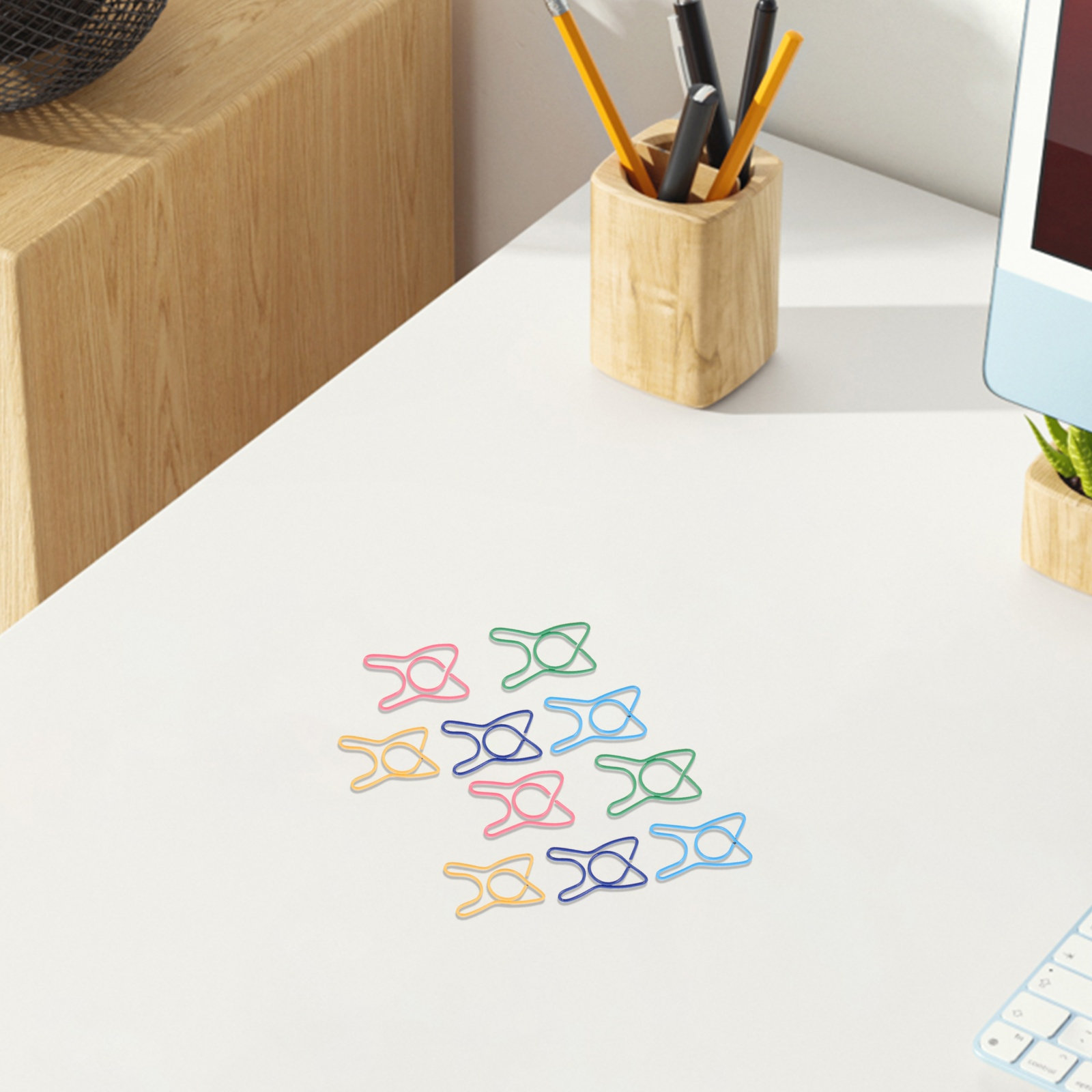 100Pcs Colorful Tooth Shaped P - Binder Clip Assorted 评论和价格