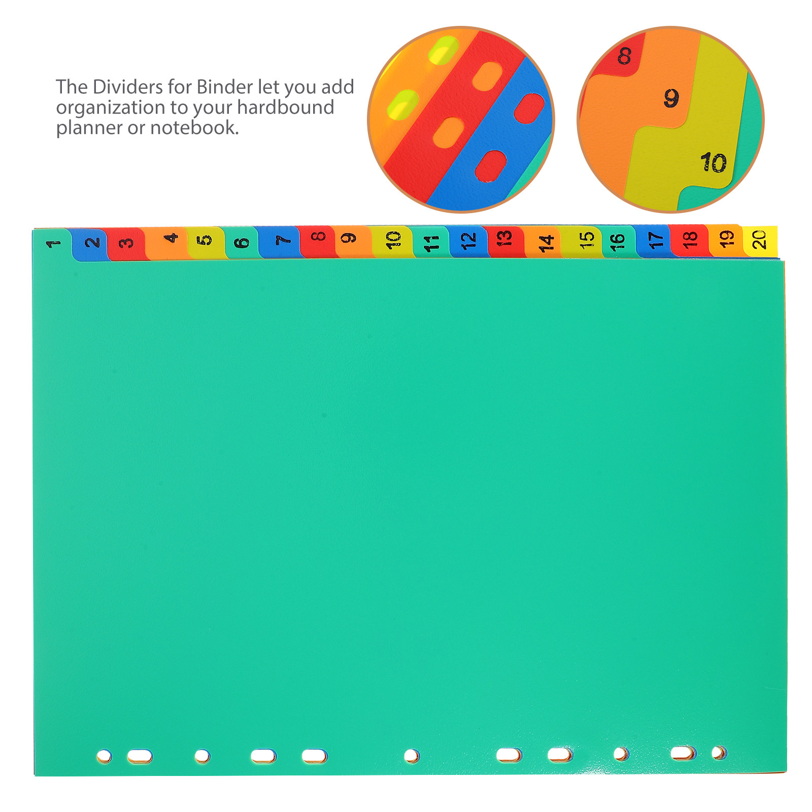 20Pcs Notebook Dividers Colorf - Index Tab Divider 评论和价格