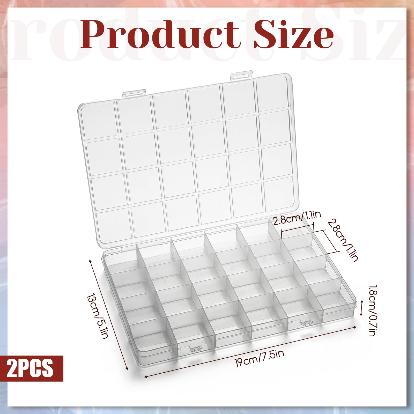 24-Grid Plastic Organizer Box  - Washi Tape Set 评论和价格
