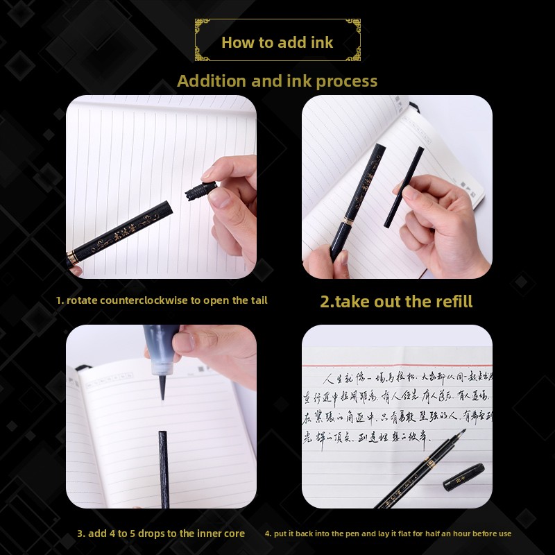 4PCS/SET Calligraphy Art Marke - Supply Of Office Stationery 评论和价格