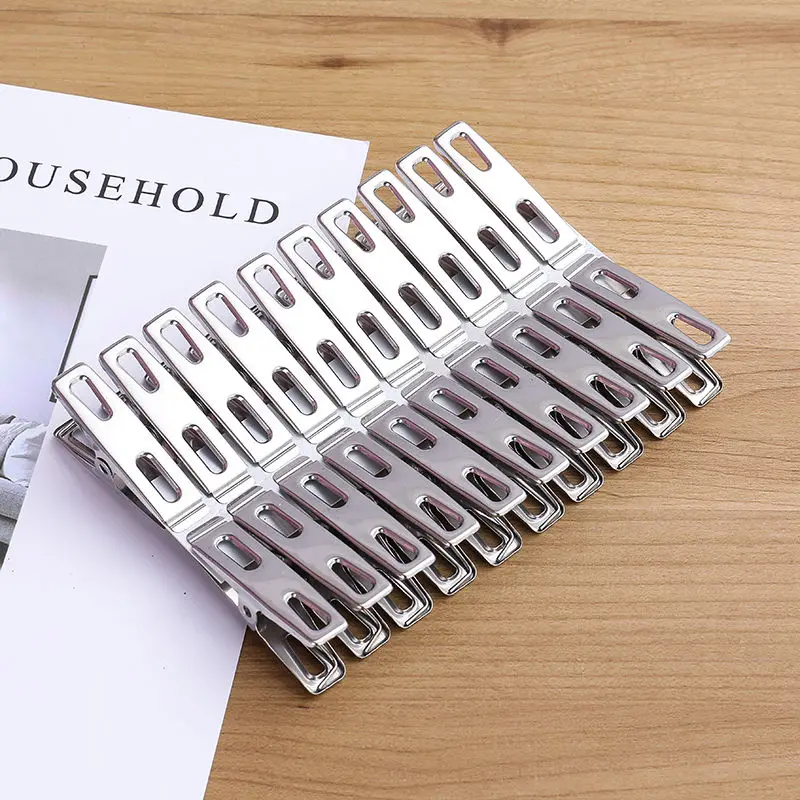 20pcs Stainless Steel Flat Mou - Binder Clip Assorted 评论和价格