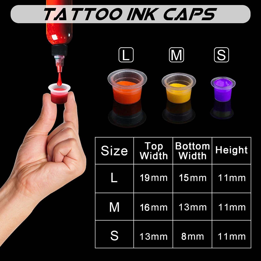 1000/100pcs Disposable Tattoo  - Calligraphy Ink Bottle 评论和价格