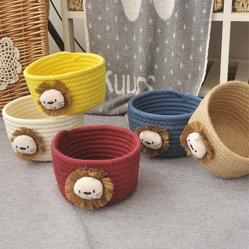 Cartoon Lion Woven Storage Bas - Lion Stationery & Office Supply(Kunshan)Co.Ltd 评论和价格