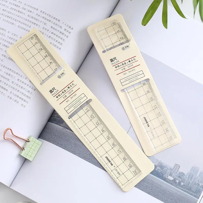 1Pcs Simple15cm 18cm 20cm Tran - Ruler Set Transparent 评论和价格