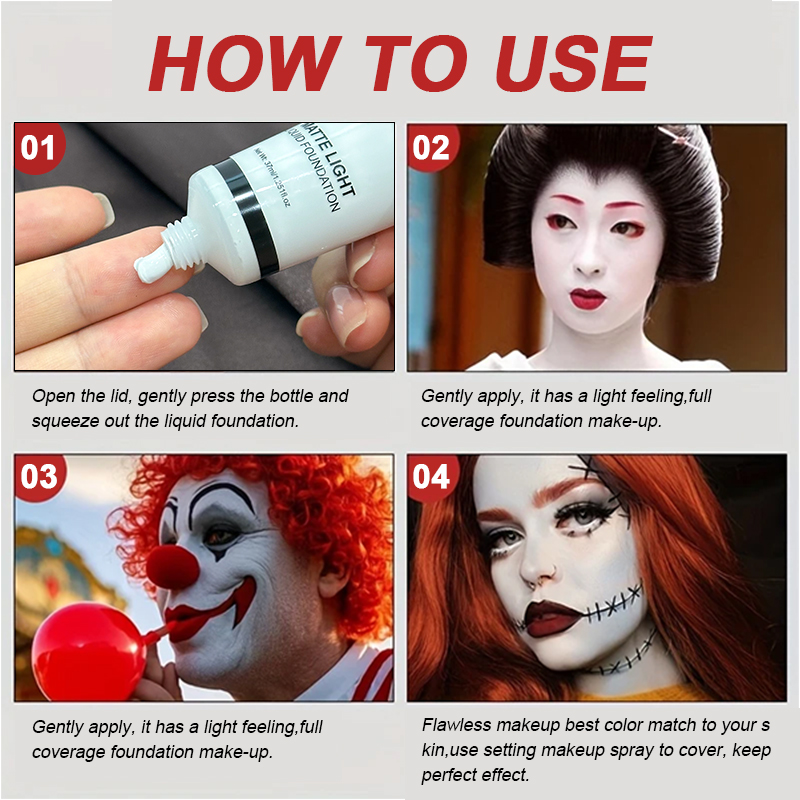 White Liquid Foundation,Full C - Correction Fluid White 评论和价格