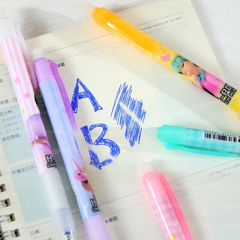 Anime Girl Group Erasable Pens - Gel Ink Pen Set 评论和价格