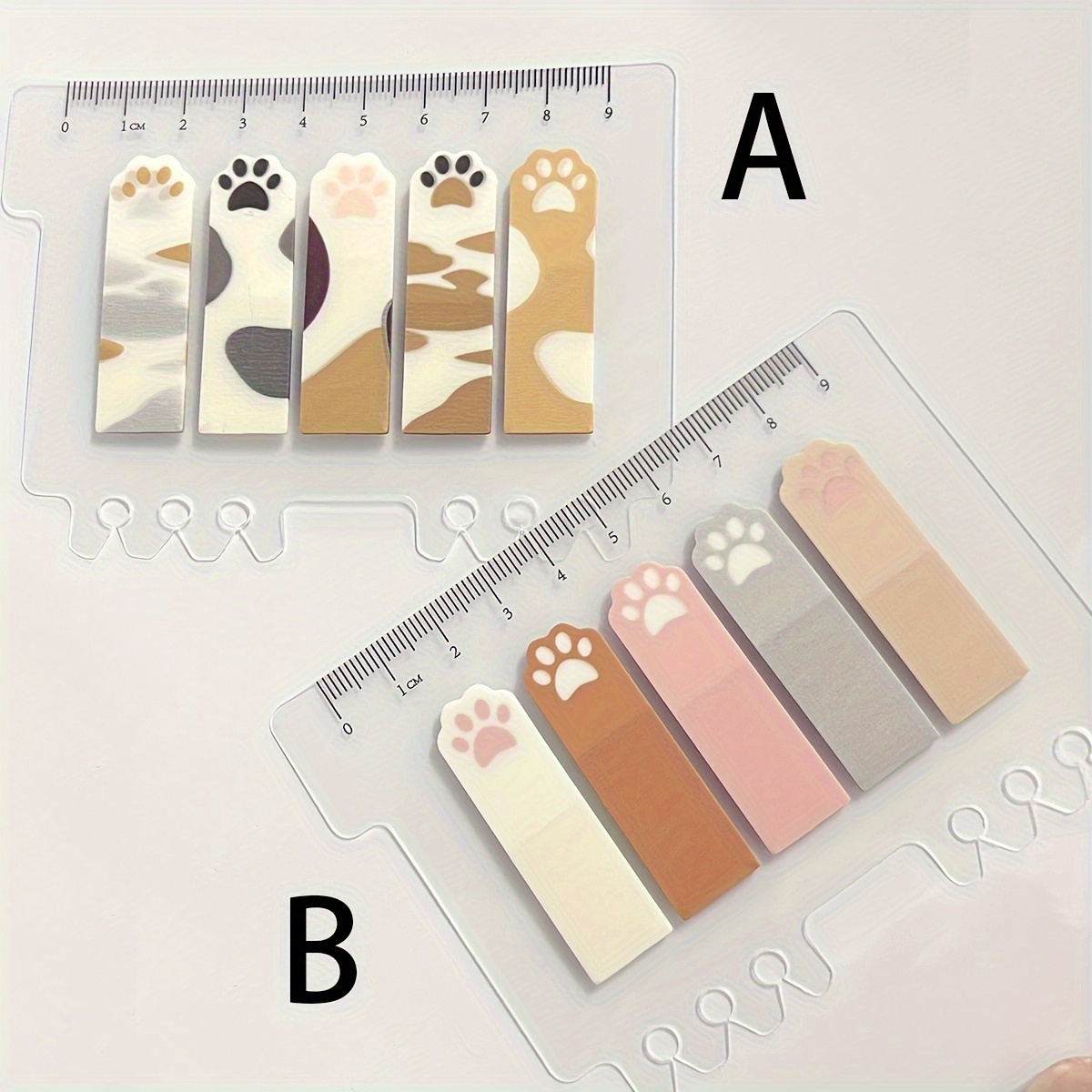 Cute Cat Paw PET Index Tabs, T - Index Tab Divider 评论和价格