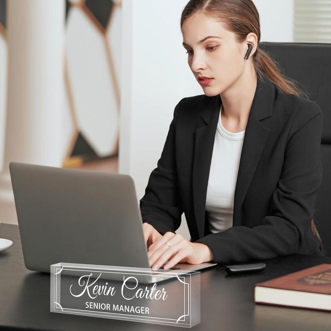 Personalized Acrylic Desk Name - Desk Name Plate 评论和价格