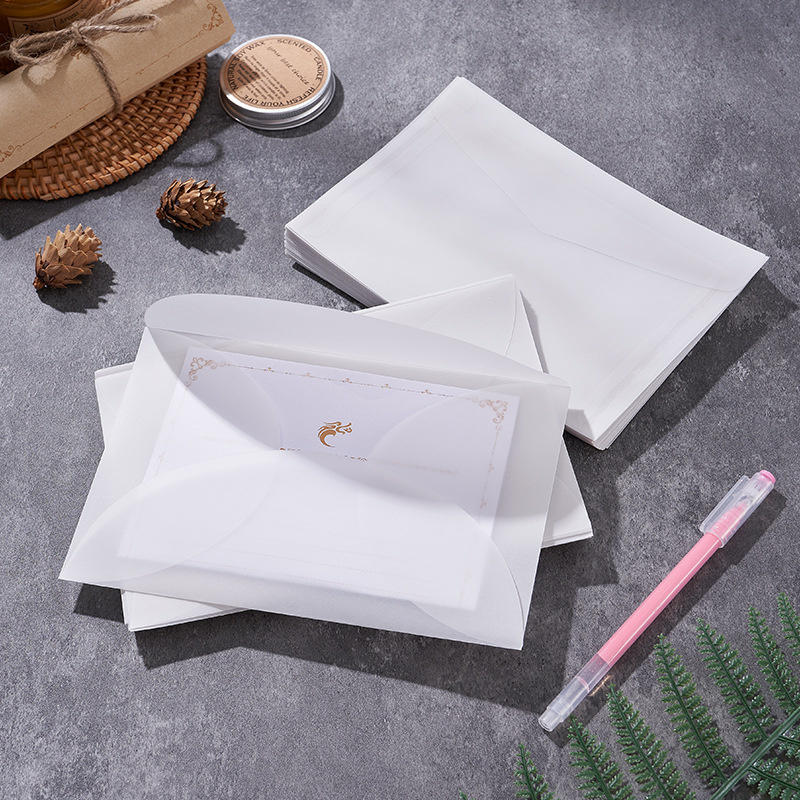 50pcs/lot Blank Translucent En - Letter Envelope Kraft 评论和价格