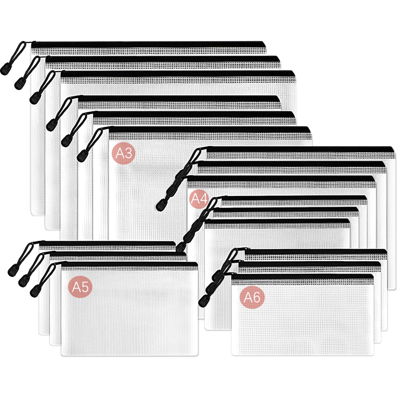 Mesh Zipper Storage Bags Docum - File Folder Hanging 评论和价格