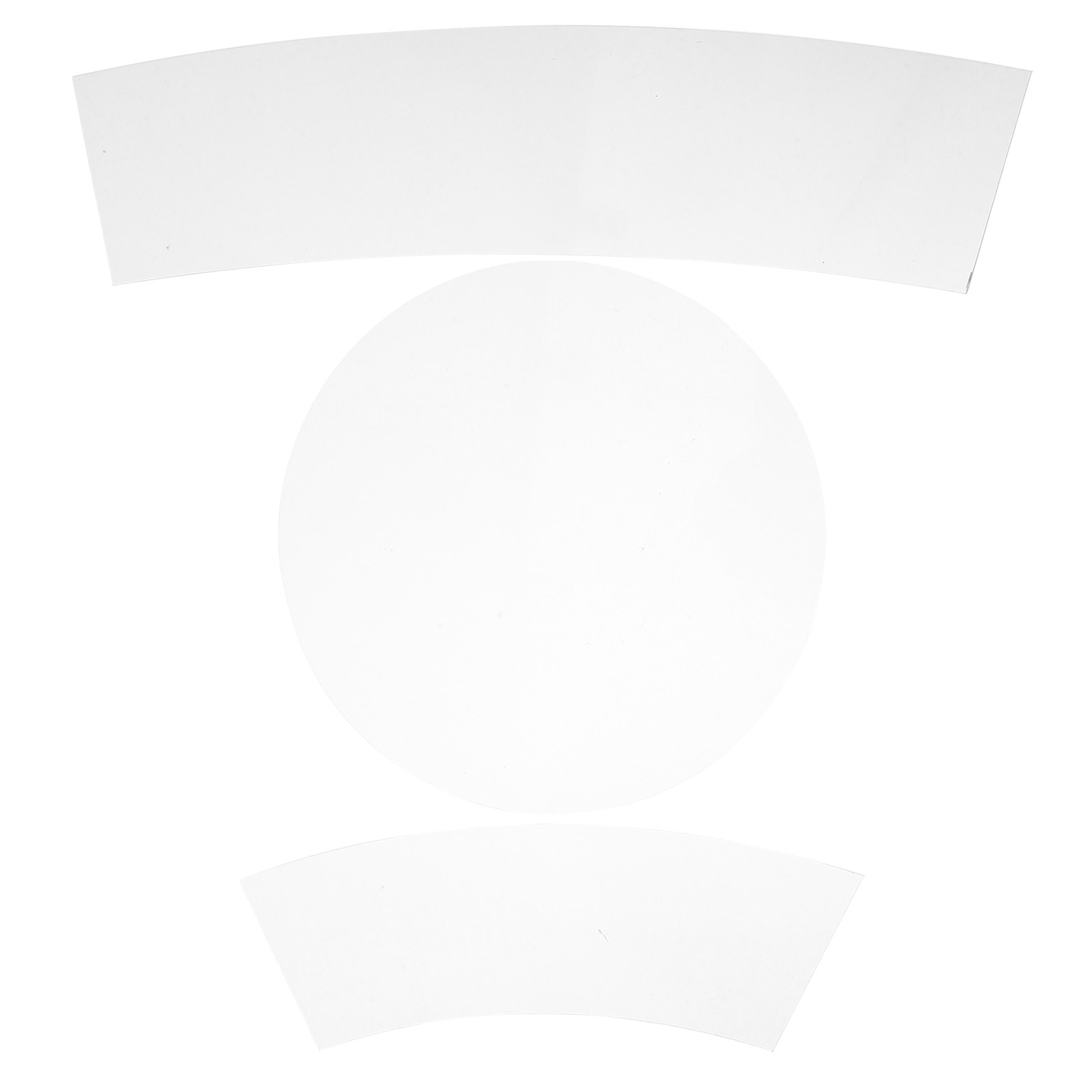 3Pcs Transparent Acrylic Bucke - Ruler Set Transparent 评论和价格