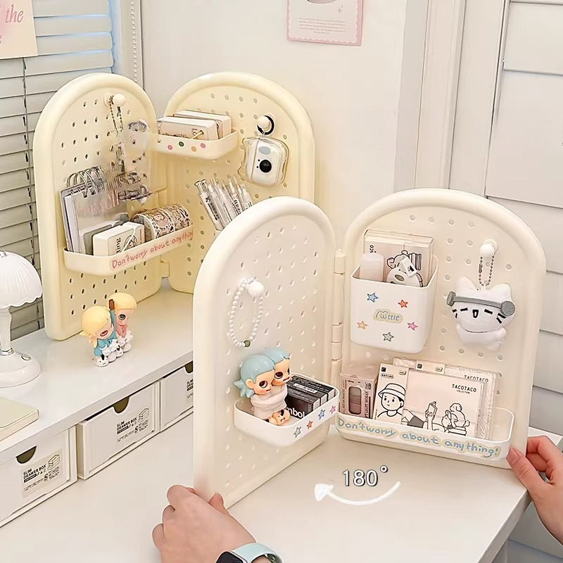Cute Foldable Corner Pegboard  - Ideal Stationery & Office Supply 评论和价格
