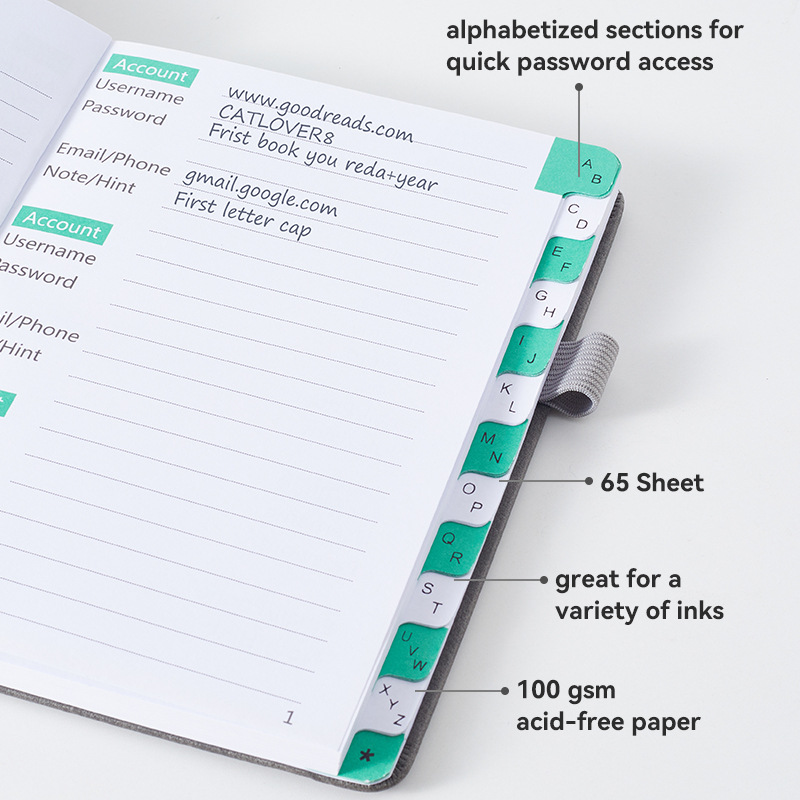 1pc Compact Password Keeper Bo - Index Tab Divider 评论和价格