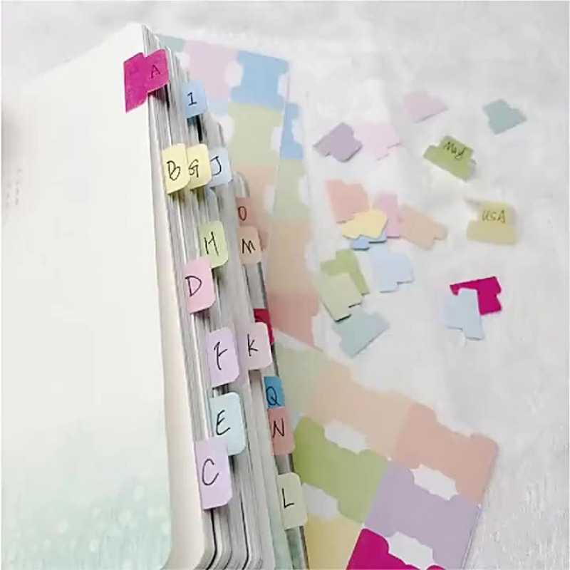 Colorful Sticky Index Tabs - W - Index Tab Divider 评论和价格
