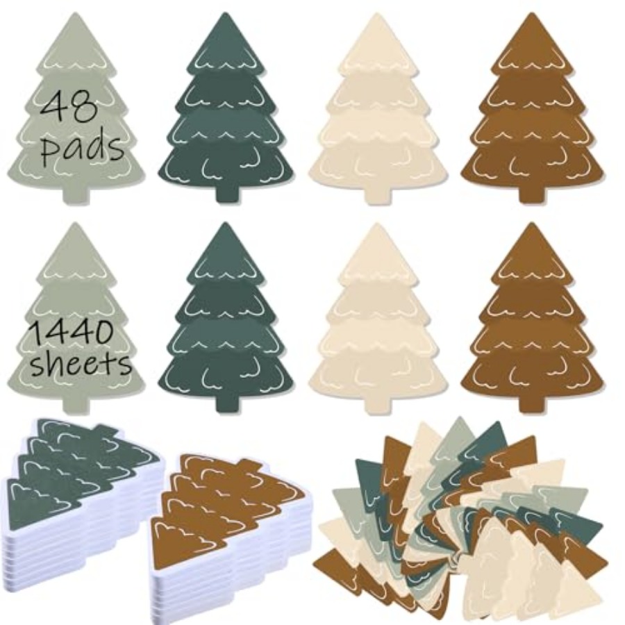 48 Pads 1440 Sheets Christmas  - Memo Pad Sticky 评论和价格