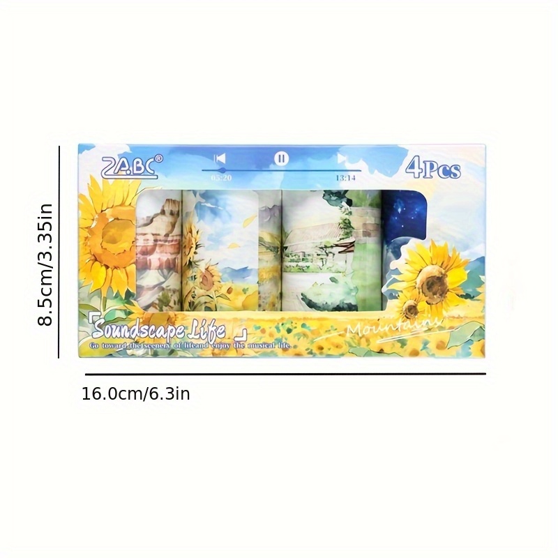 4Roll Landscape Pattern Decora - Memo Pad Sticky 评论和价格