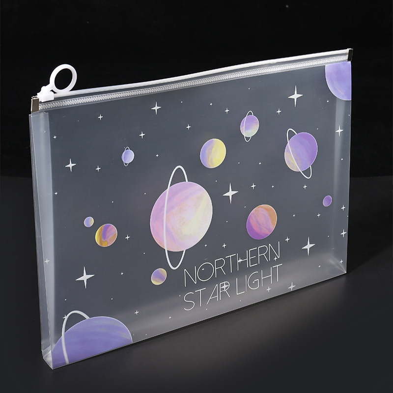 4/12pcs A4 Space Zipper Folder - Supply Of Office Stationery 评论和价格