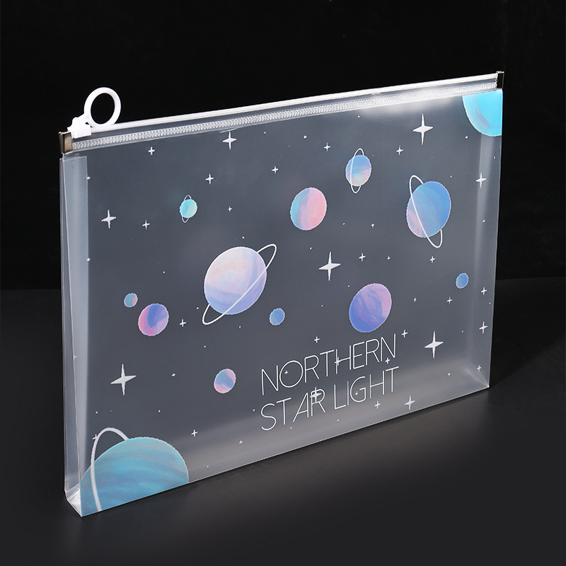 4/12pcs A4 Space Zipper Folder - Supply Of Office Stationery 评论和价格