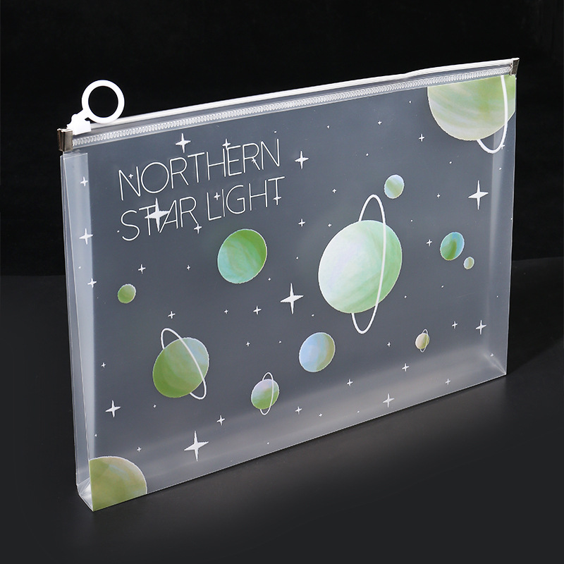 4/12pcs A4 Space Zipper Folder - Supply Of Office Stationery 评论和价格