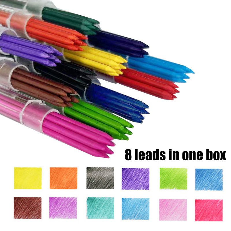 12 Colors 2.0mm HB Replaceable - Mechanical Pencil Lead 评论和价格