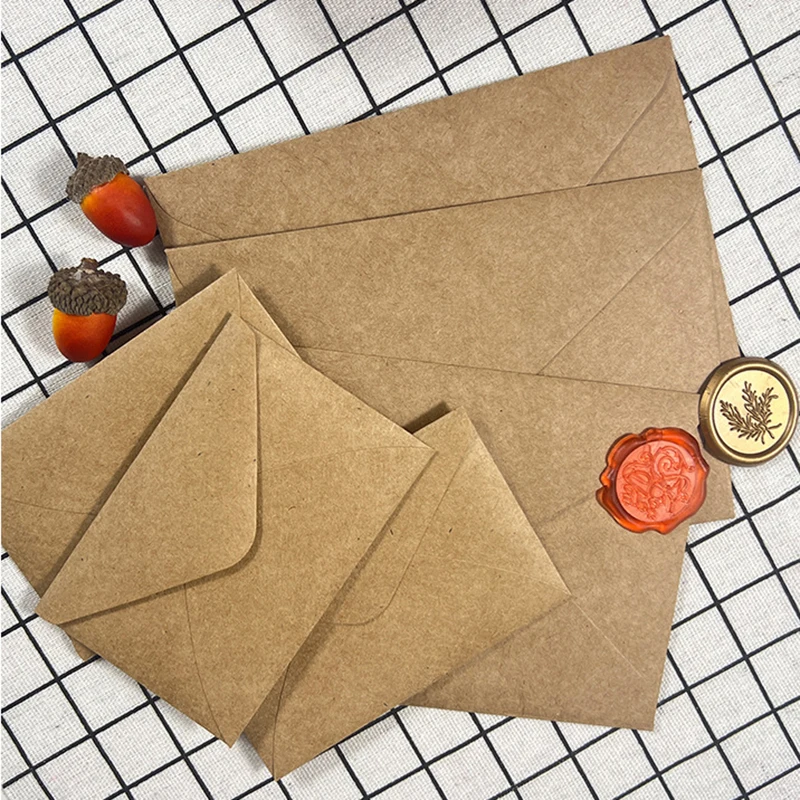 50pcs Kraft Brown Paper Envelo - Letter Envelope Kraft 评论和价格
